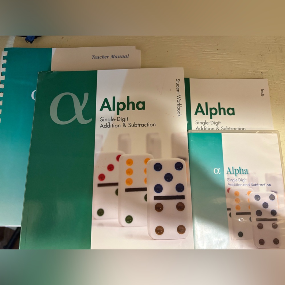 Single-Digit Addition & Subtraction Workbook Set - Green